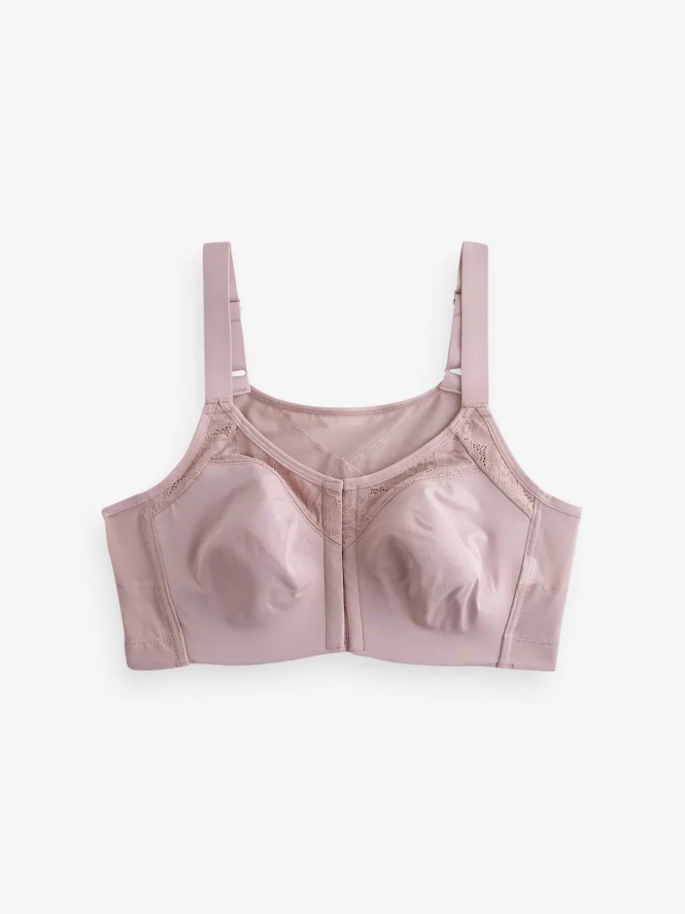 Pink Total Support Front Fastening Back Smooth & Support Bra