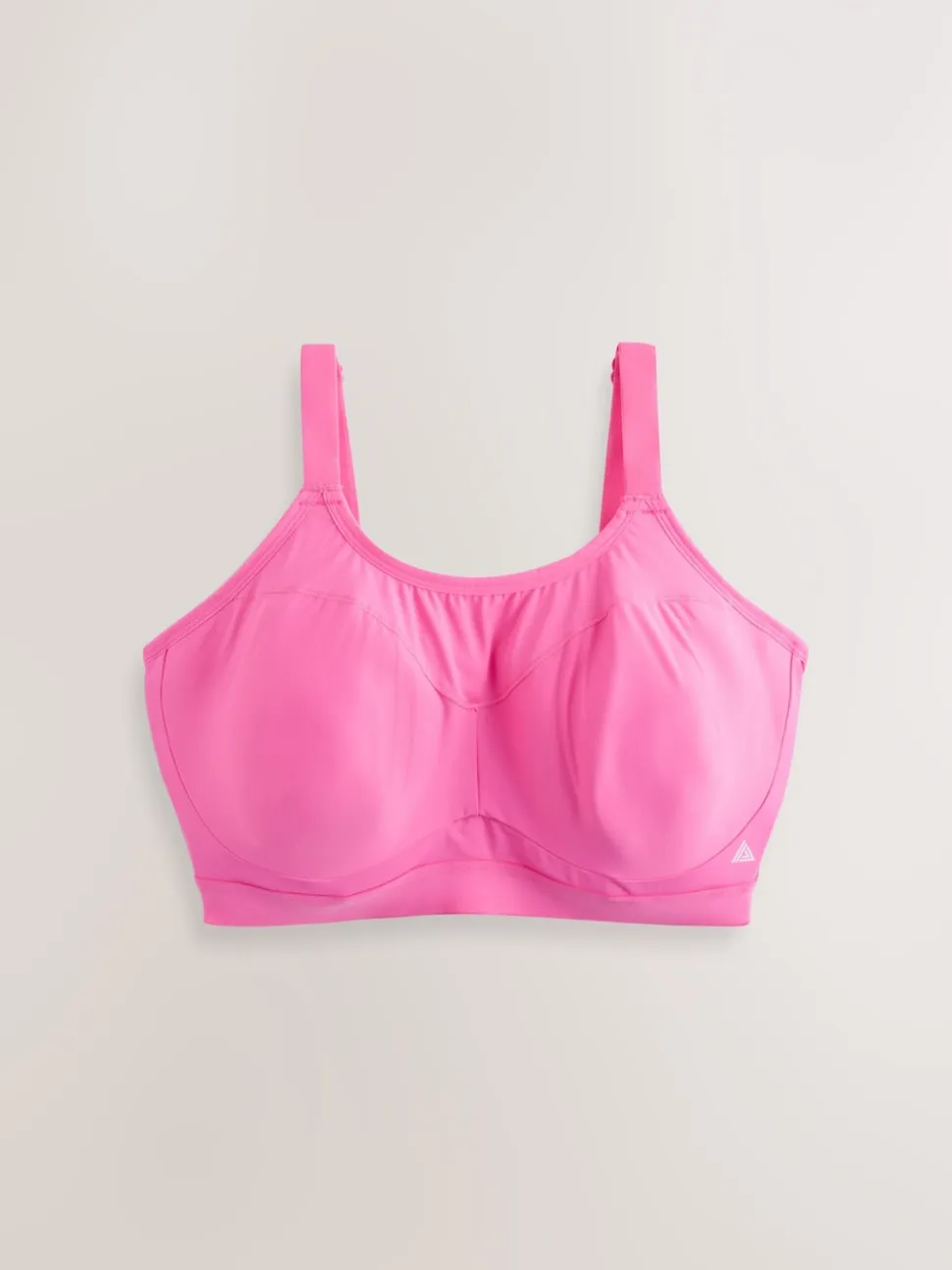 Pink Ultimate Support Non Pad Minimising Wired Dry Tech High Impact Sports Bra