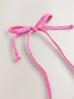 Pink Zebra Textured Padded Wired Plunge Bikini Top