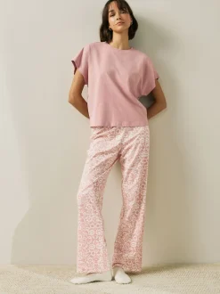 Pink/Blue Floral Short Sleeve Pyjamas 2 Pack