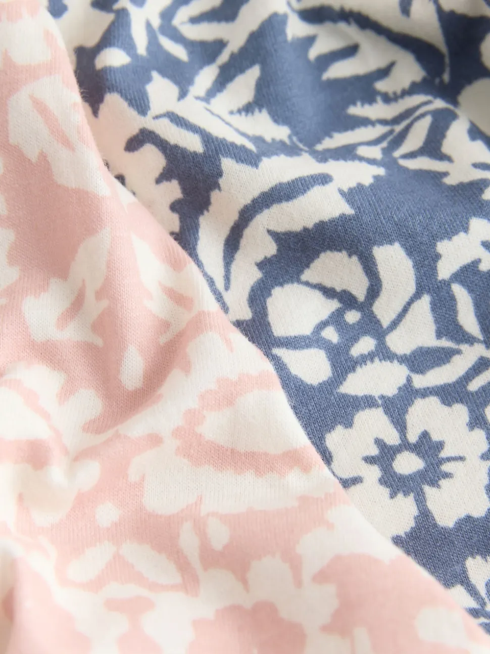 Pink/Blue Floral Short Sleeve Pyjamas 2 Pack