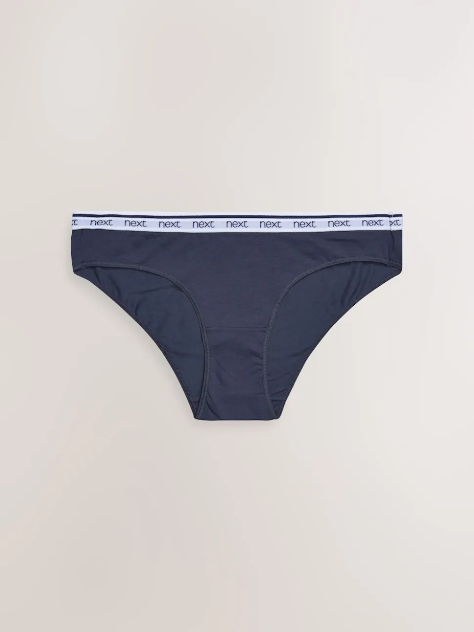Pink/Blue Stripe Bikini Cotton Logo Knickers 4 Pack