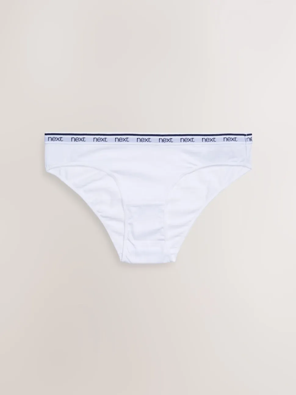 Pink/Blue Stripe Bikini Cotton Logo Knickers 4 Pack