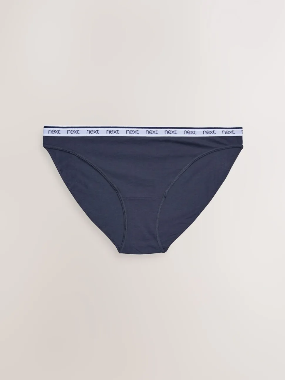 Pink/Blue Stripe High Leg Cotton Logo Knickers 4 Pack