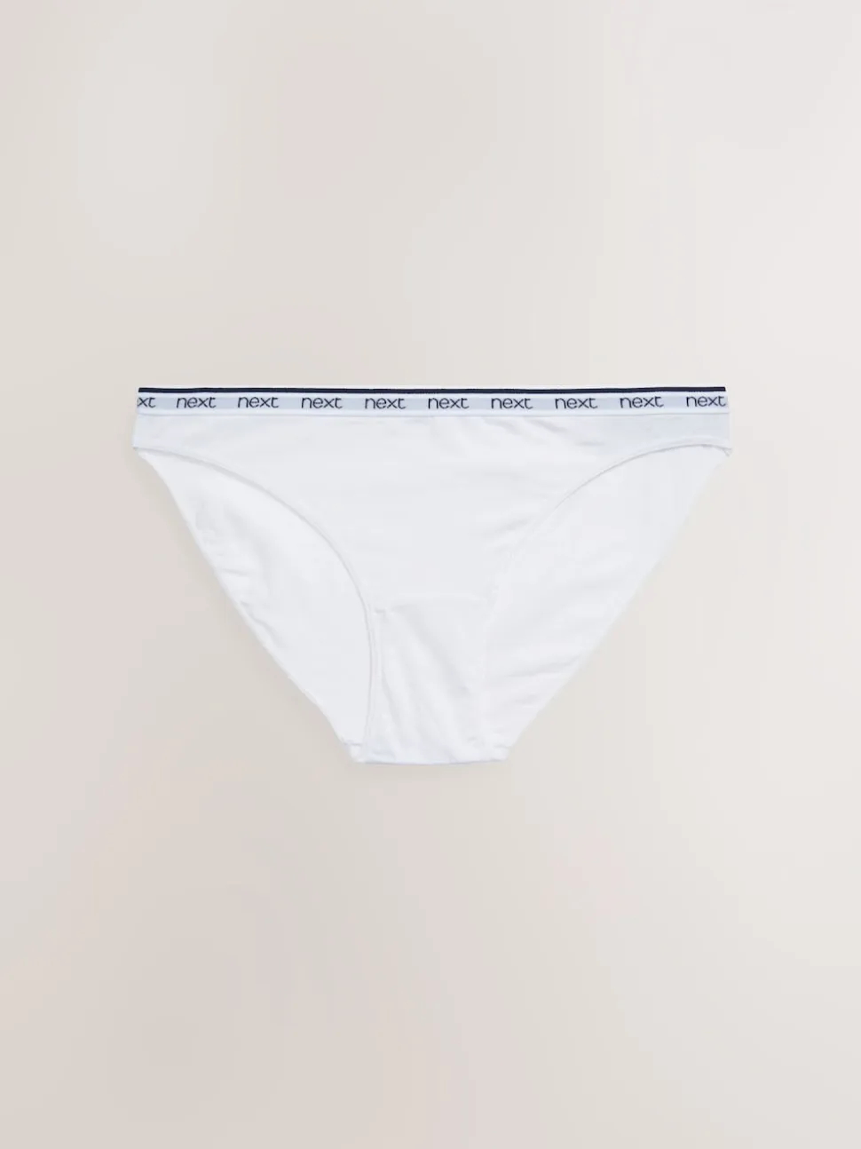Pink/Blue Stripe High Leg Cotton Logo Knickers 4 Pack