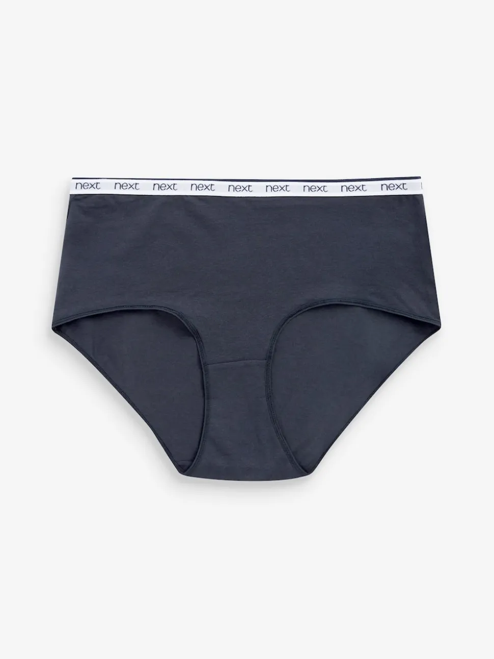 Pink/Blue Stripe Midi Cotton Logo Knickers 4 Pack