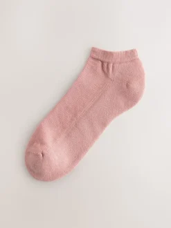 Pink/Blue/Neutral Cushion Sole Trainer Socks 4 Pack