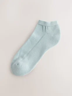 Pink/Blue/Neutral Cushion Sole Trainer Socks 4 Pack