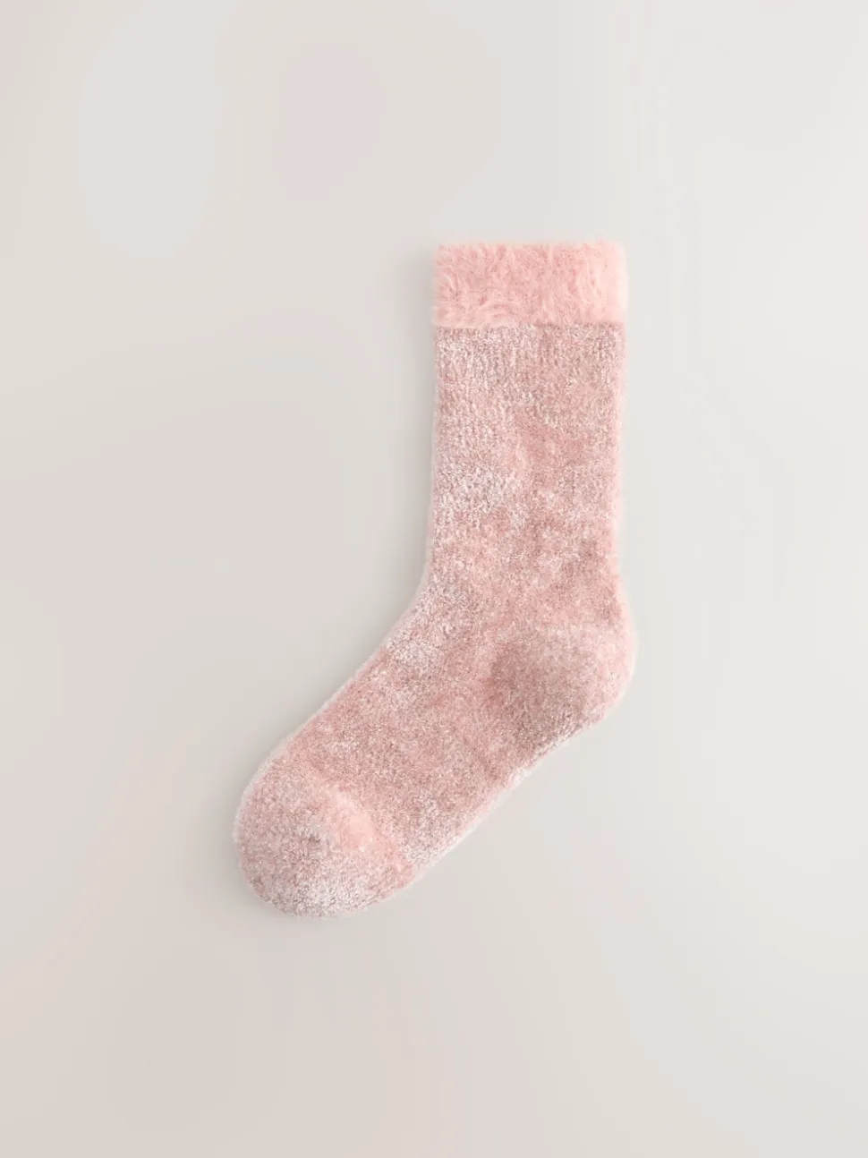 Pink/Grey Sparkle Velvet Cosy Socks 2 Pack