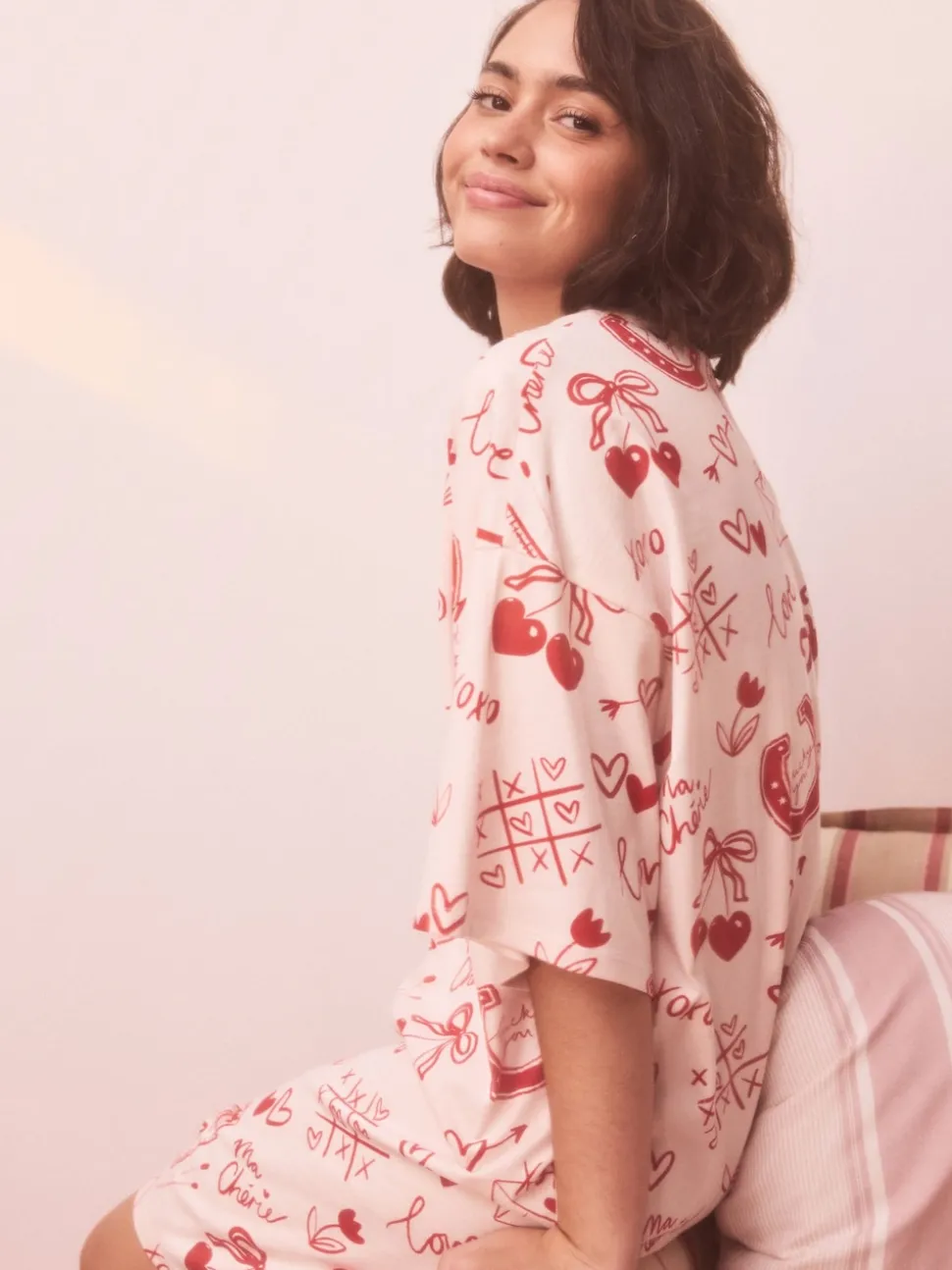 Pink/Red Heart Nightie
