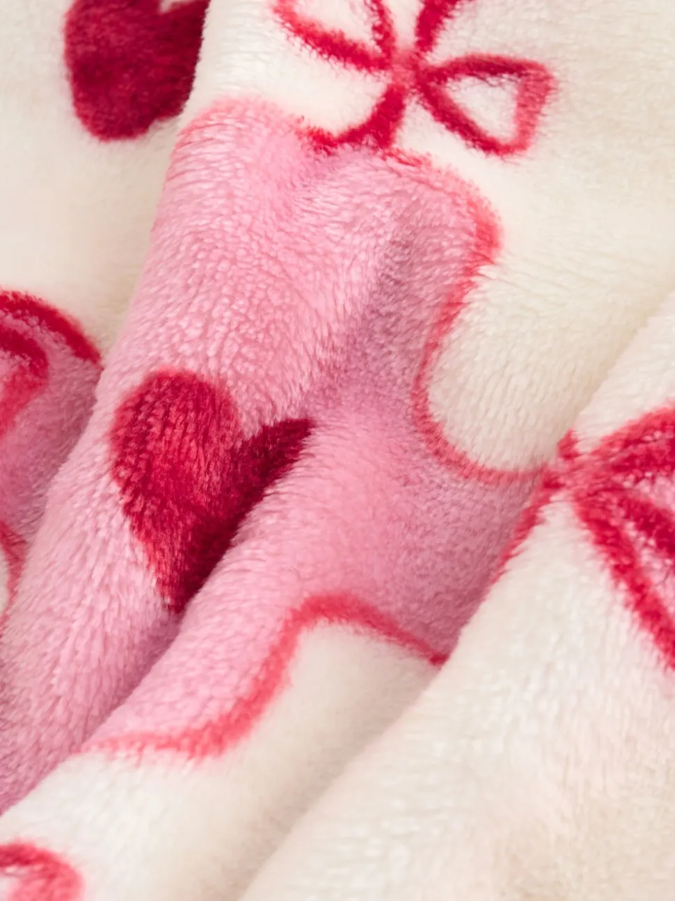 Pink/Red Heart Supersoft Dressing Gown