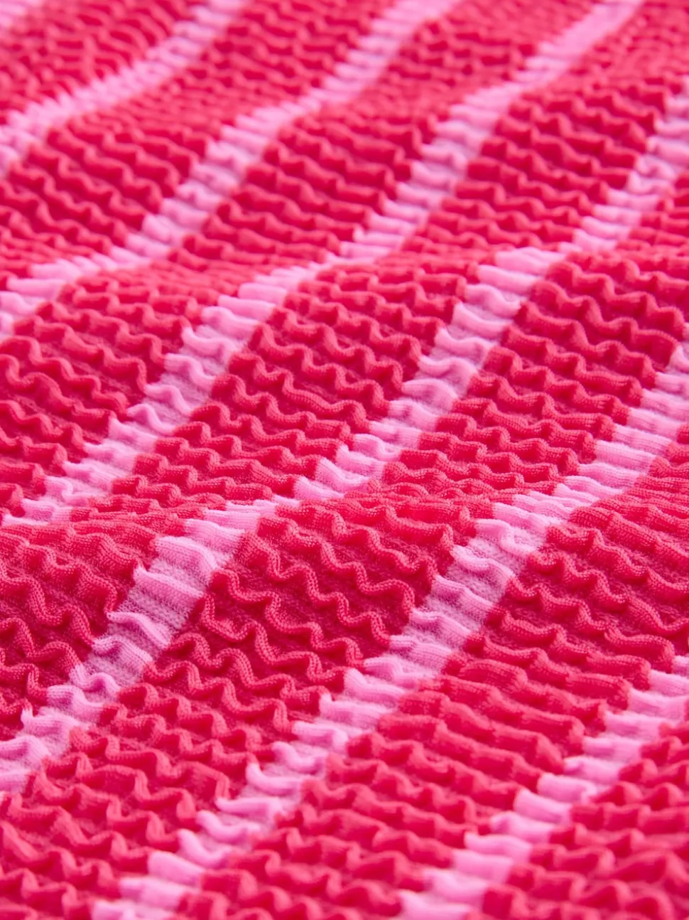 Pink/Red Stripe Crinkle Shorts Swim Shorts Bikini Bottoms