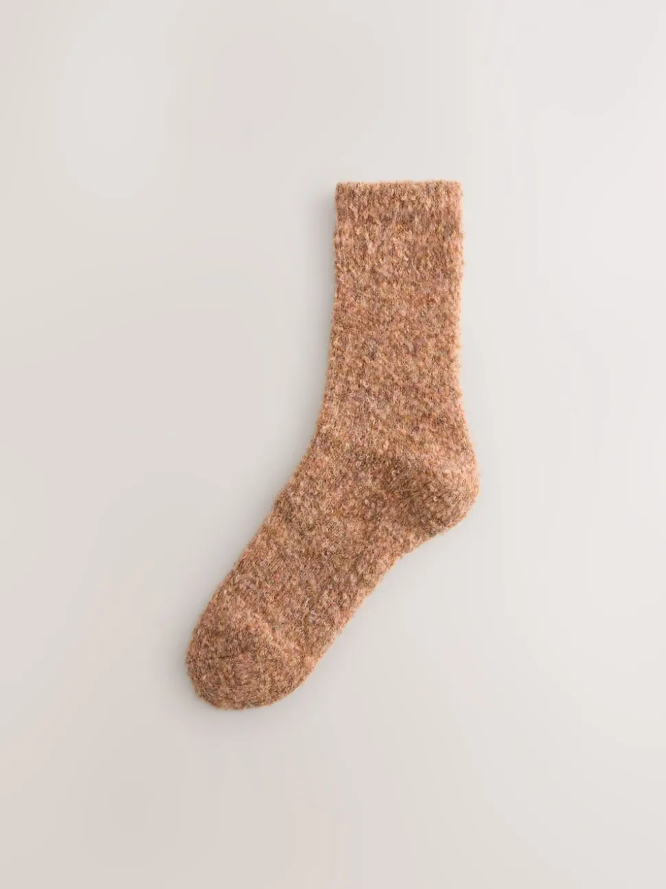 Pink/Rust Boucle Cosy Socks 2 Pack