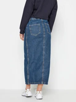 PixieGirl Petite Blue 100% Cotton Maxi Skirt