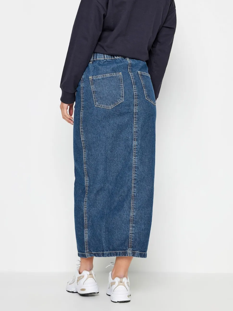 PixieGirl Petite Blue 100% Cotton Maxi Skirt