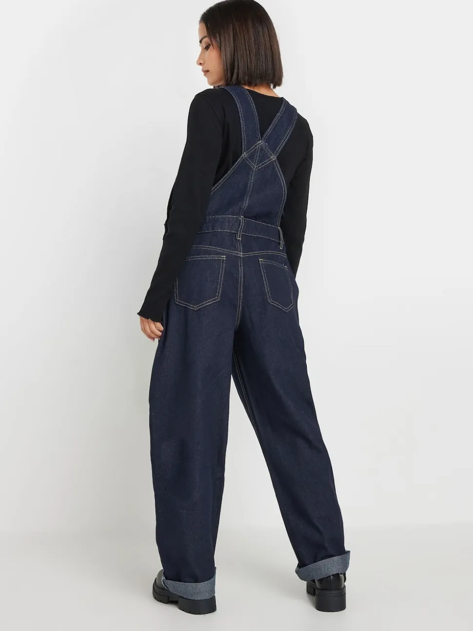 PixieGirl Petite Blue Straight Leg Dungarees
