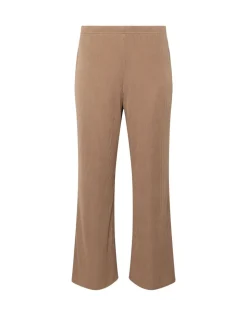 PixieGirl Petite Brown Ribbed Wide Leg Joggers