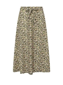 PixieGirl Petite Green Petite Self Belted Midi Skirt