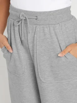 PixieGirl Petite Grey Pocket Patch Wide Leg Joggers