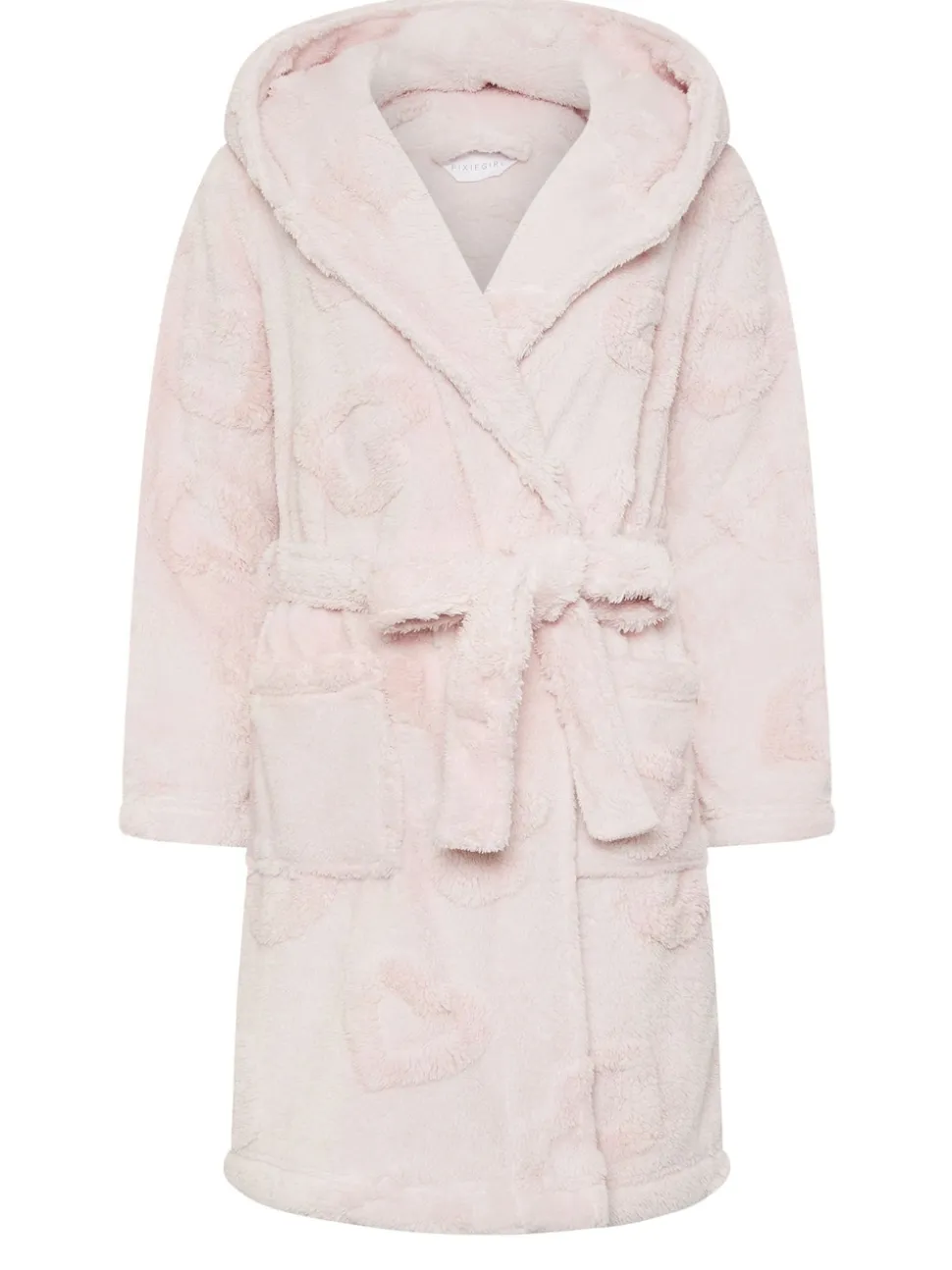 PixieGirl Petite Pink Short Hooded Robe