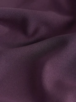 Plum Purple V-Neck Short Sleeved Tie Waist Top