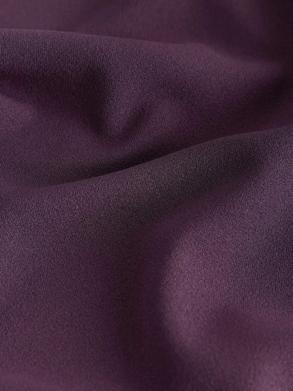 Plum Purple V-Neck Short Sleeved Tie Waist Top