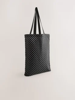 Polka Dot Cotton Shopper Bag