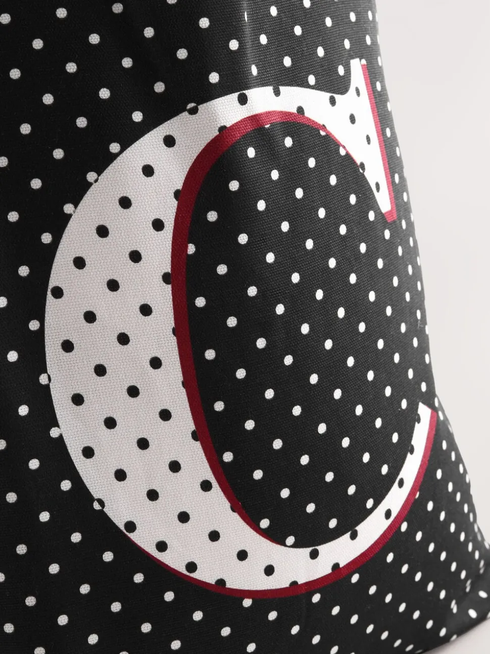 Polka Dot Cotton Shopper Bag