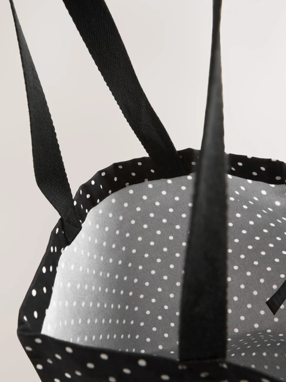 Polka Dot Cotton Shopper Bag