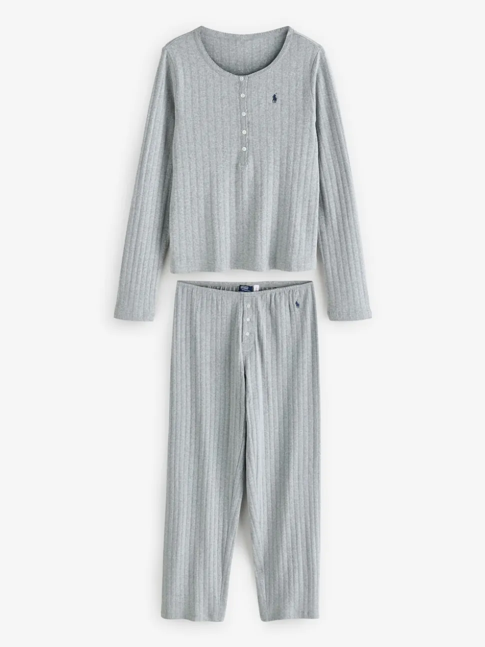 Polo Ralph Lauren Grey Henley/Wide Leg Sleep Set