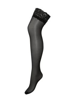 Pour Moi Black Adore Lace 15 Denier Top Hold-Ups