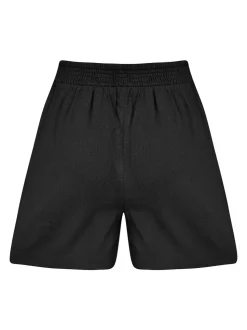 Pour Moi Black Bree High Waist Elasticated Shorts