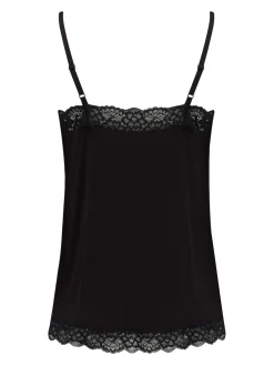 Pour Moi Black Cami Sofa Loves Lace Soft Hidden Support Pyjama Top