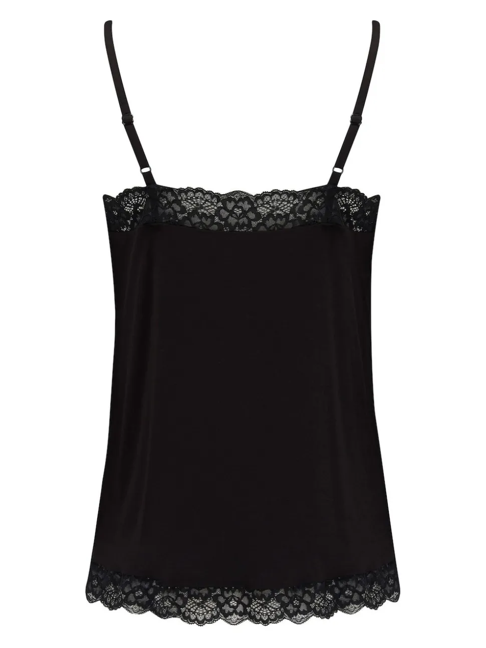 Pour Moi Black Cami Sofa Loves Lace Soft Hidden Support Pyjama Top