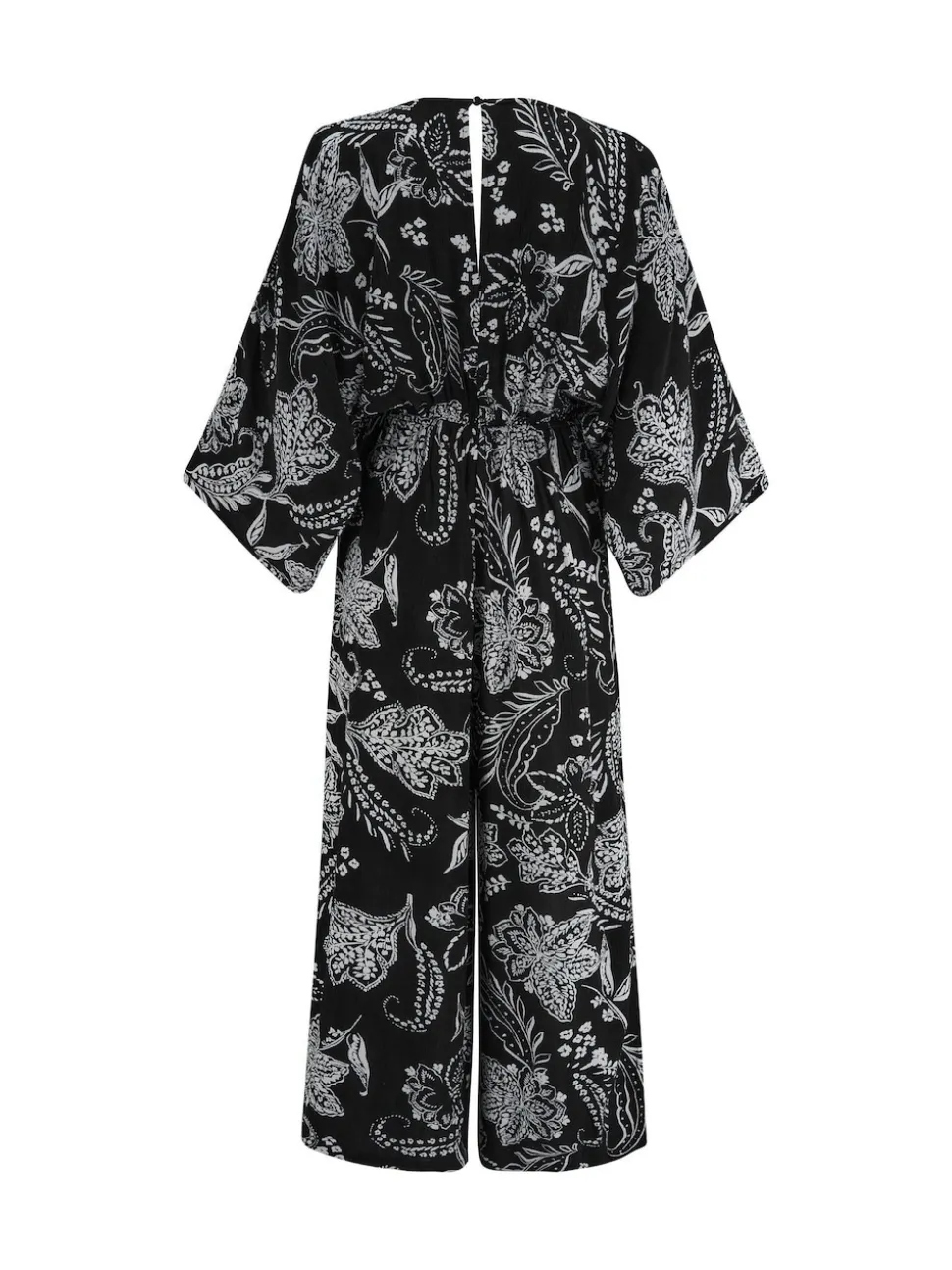 Pour Moi Black Crinkle O Ring Woven Beach Jumpsuit