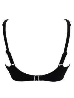 Pour Moi Black Free Spirit Twist Front Non Wired Bikini Top
