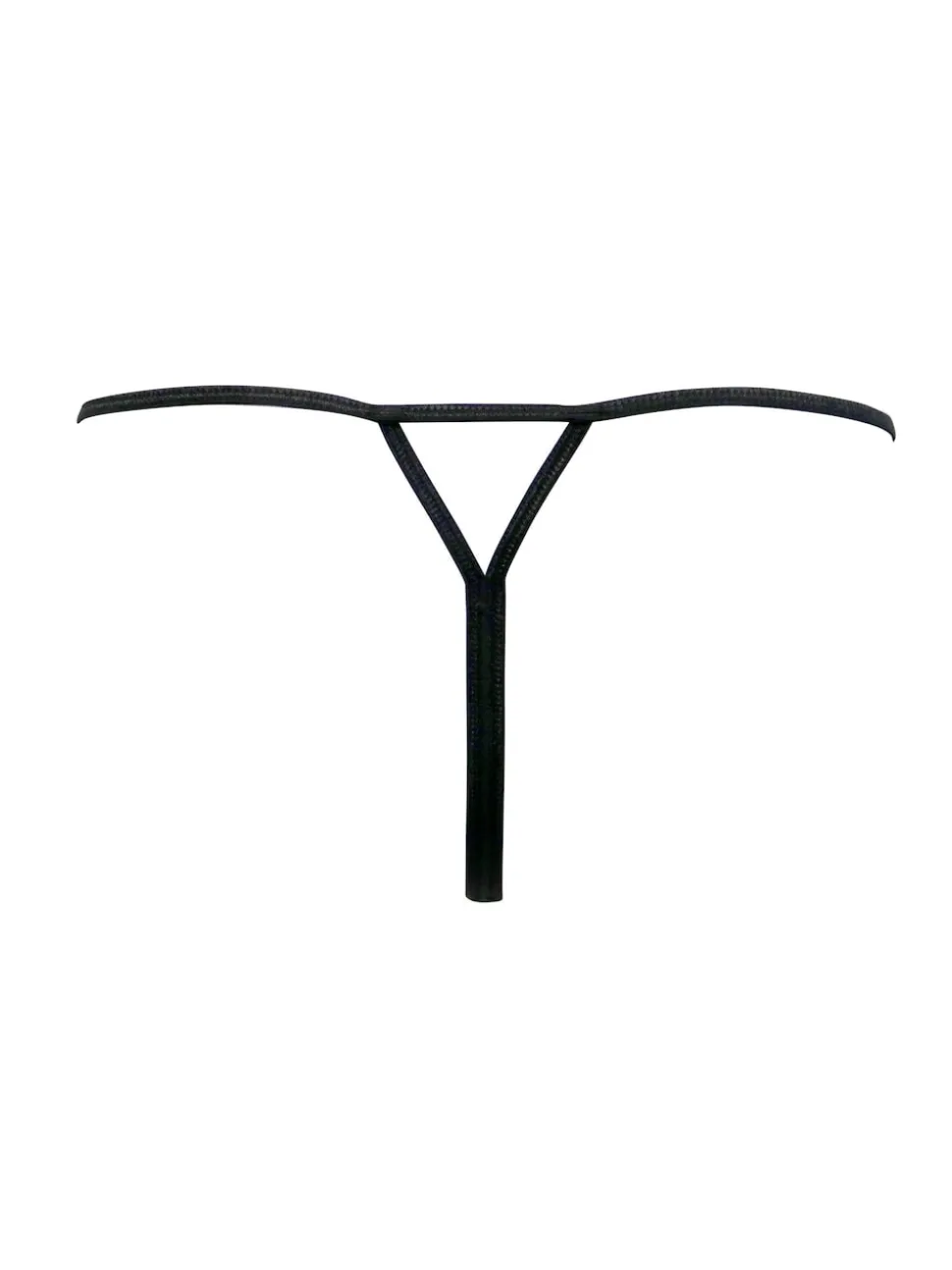 Pour Moi Black G-String For Your Eyes Only High Waist Crotchless Thong