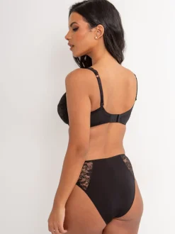 Pour Moi Black High Leg Rebel Knickers
