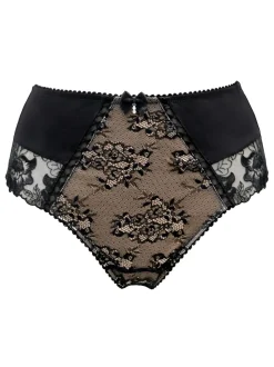 Pour Moi Black High Waist Sofia Knickers