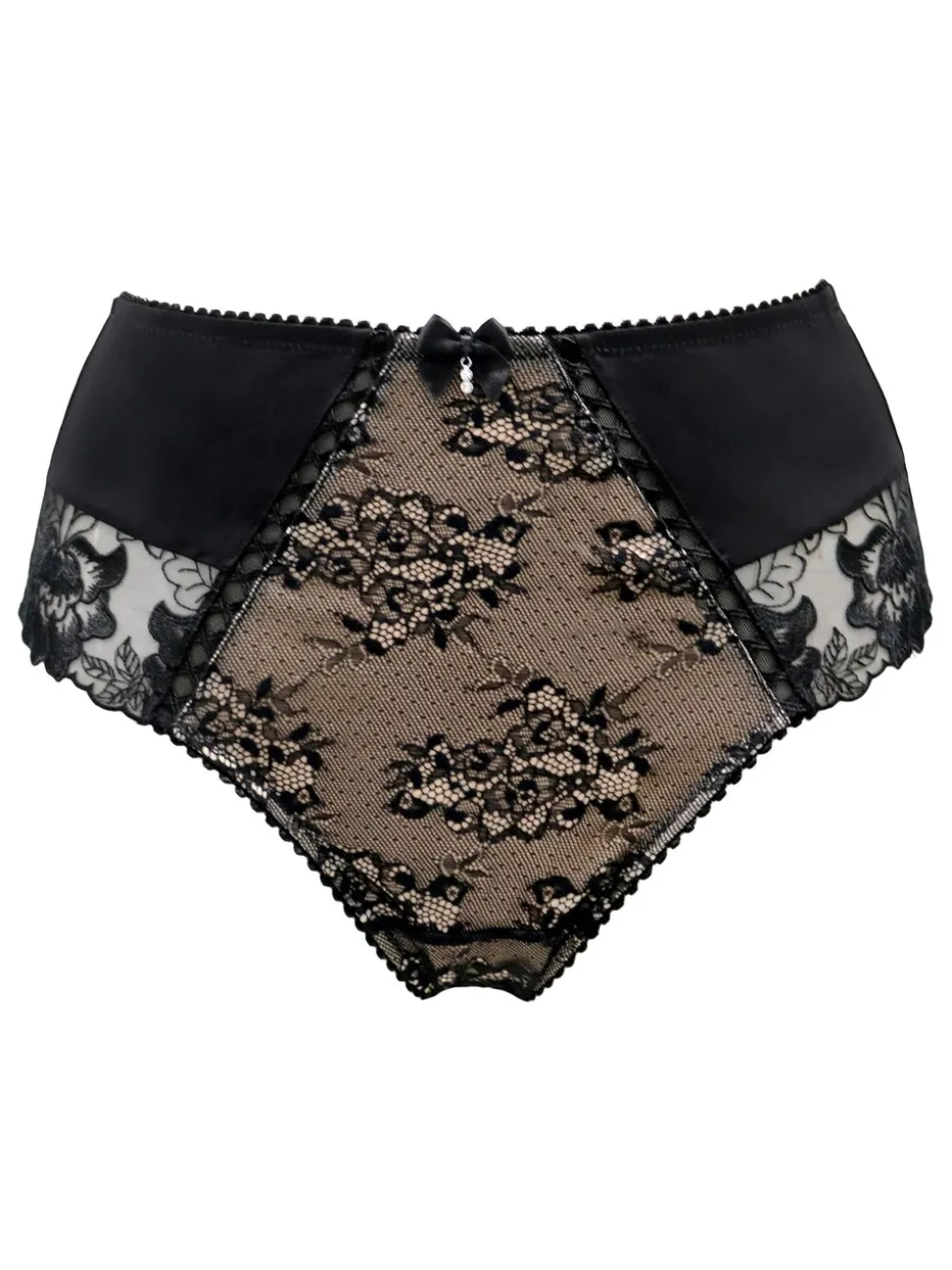 Pour Moi Black High Waist Sofia Knickers