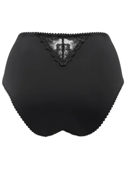 Pour Moi Black High Waist Sofia Knickers
