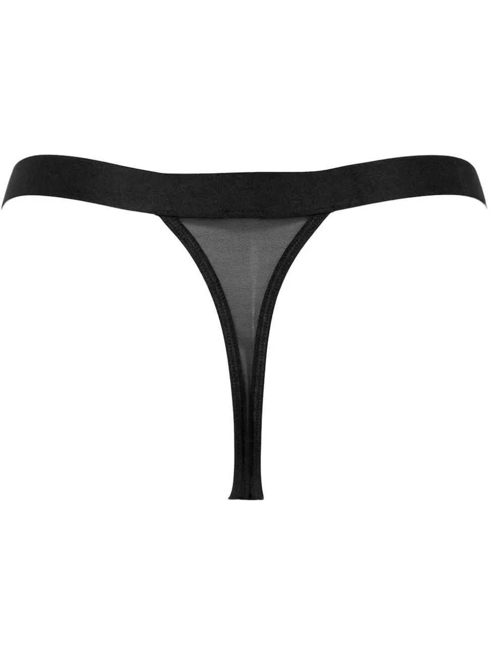 Pour Moi Black India Embroidery Thongs