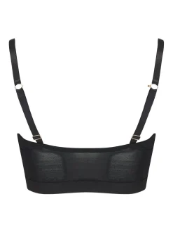 Pour Moi Black India Front Fastening Underwired Bralette