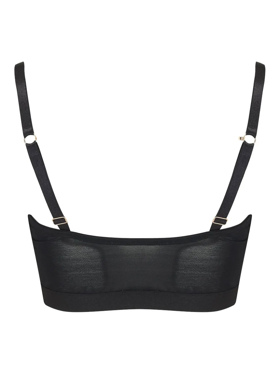 Pour Moi Black India Front Fastening Underwired Bralette