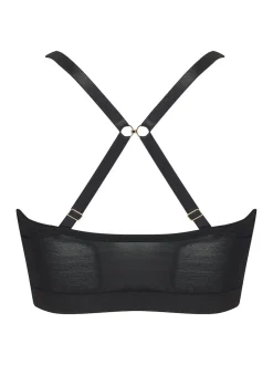 Pour Moi Black India Front Fastening Underwired Bralette