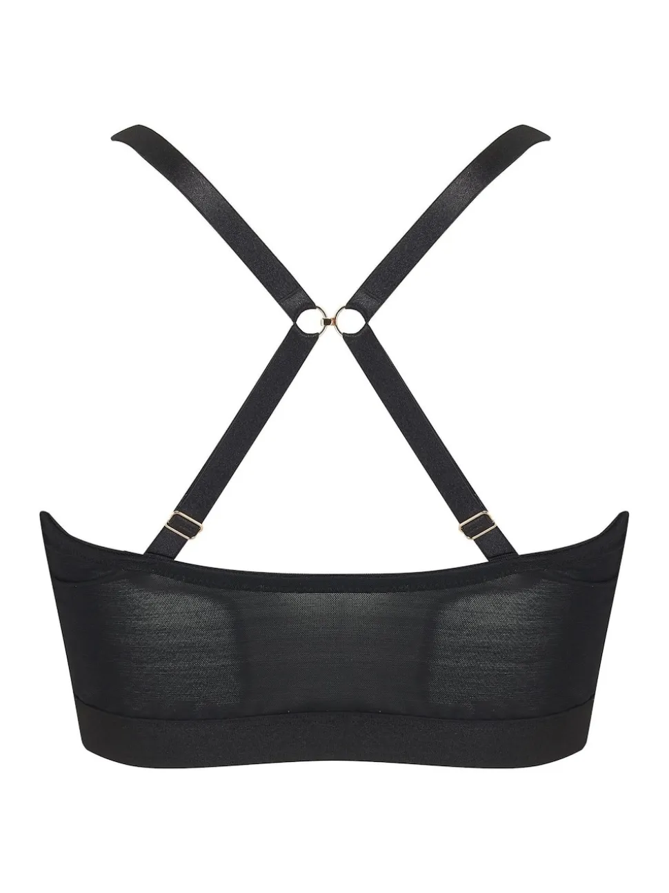 Pour Moi Black India Front Fastening Underwired Bralette