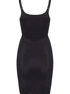 Pour Moi Black Lingerie Hourglass Shapewear Firm Tummy Control Wear Your Own Bra Slip