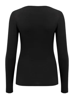 Pour Moi Black Long Sleeve Second Skin Thermal
