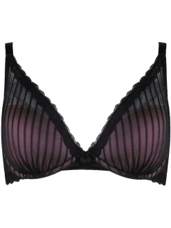Pour Moi Black Luxe Linear Contour Lightly Padded Bra