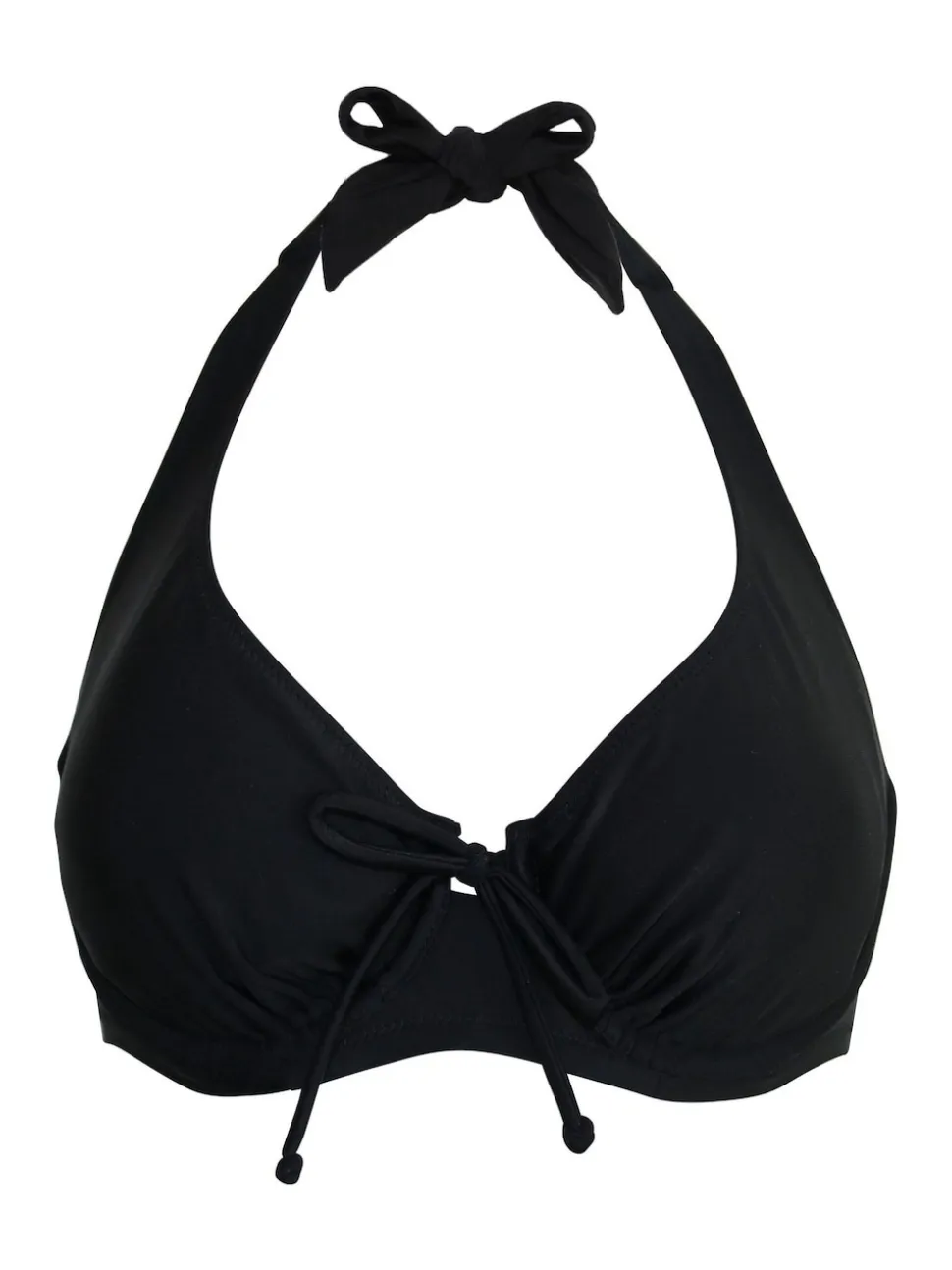 Pour Moi Black Non Padded Maya Bay Underwired Tie Bikini Top